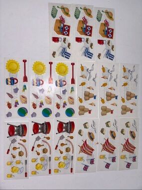 Creative Memories United Kingdom Outdoor Sticker Pack 15 Strips VTG 90s